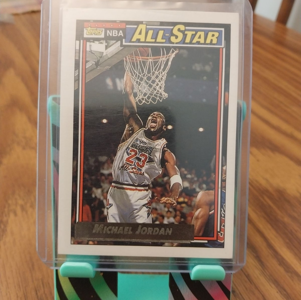 Michael Jordan Topps gold all star card